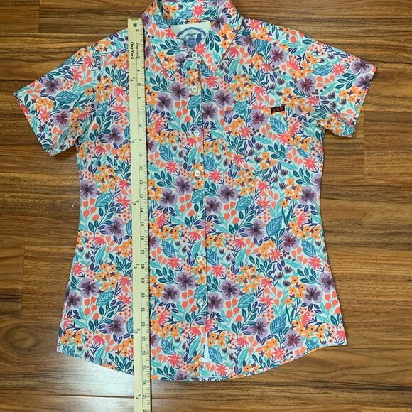 RSVLTS Women's Garden Party Button-up Shirt Flowers Floral Rare Kunuflex Small - Picture 5 of 8